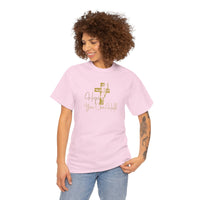 Christian T-Shirt - 'Hope You Can Hold' Gold Cross Tee