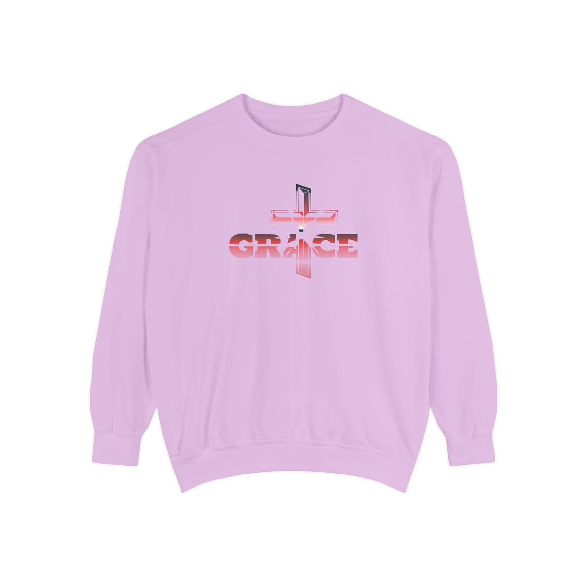 Grace Cross Sweatshirt — Christian Faith Graphic Crewneck