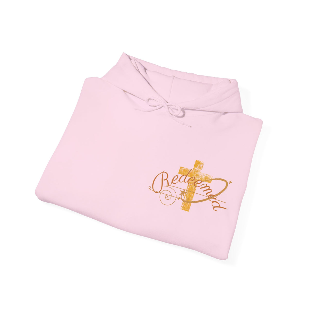 Redeemed Hoodie — Christian Cross Inspirational Pullover