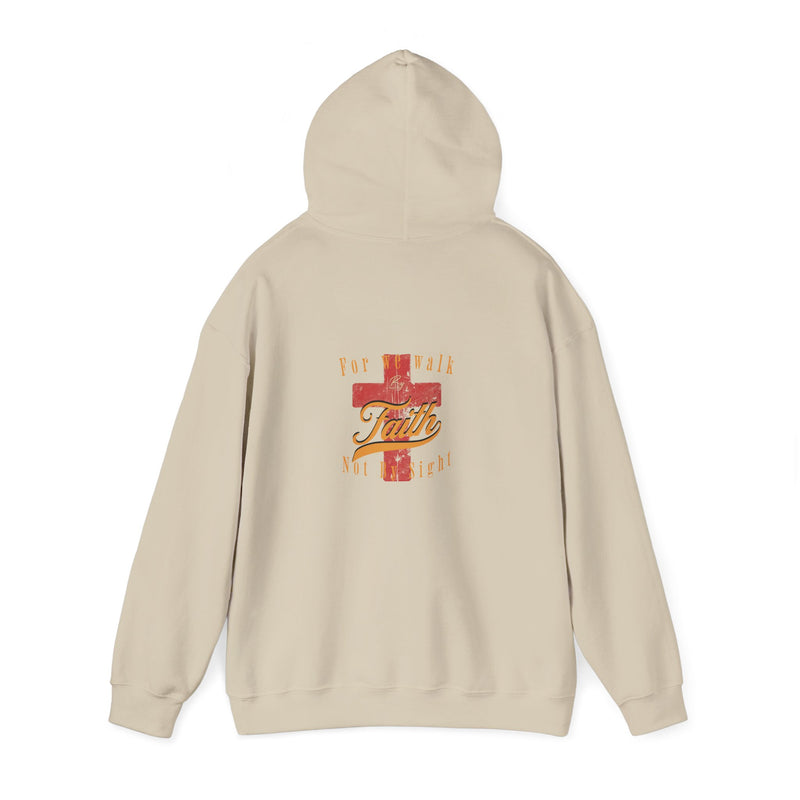 Unisex Blessed Faith Hoodie - 'Walk by Faith' Christian Pullover