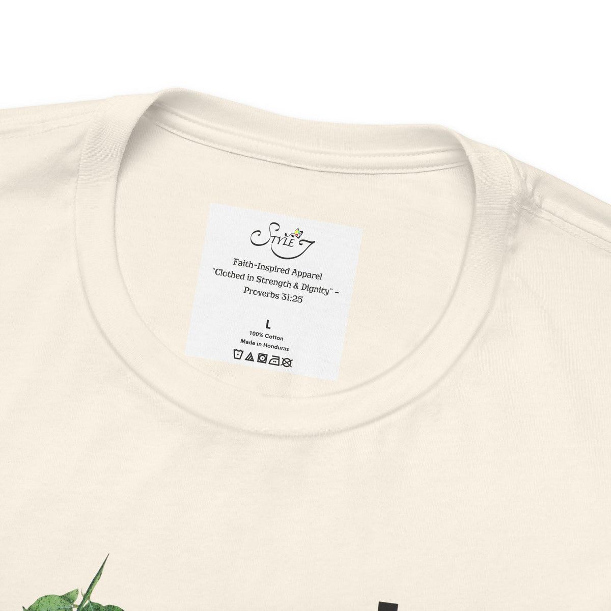 Faith T-Shirt — "God's Promises Never Fail" Christian Tee with Cross & Olive Branch Design