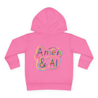 Toddler Hoodie - "Jesus Is My Source Code" Colorful Christian Pullover