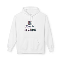 He Speaks I Code Hoodie - Floral Programmer Sweatshirt