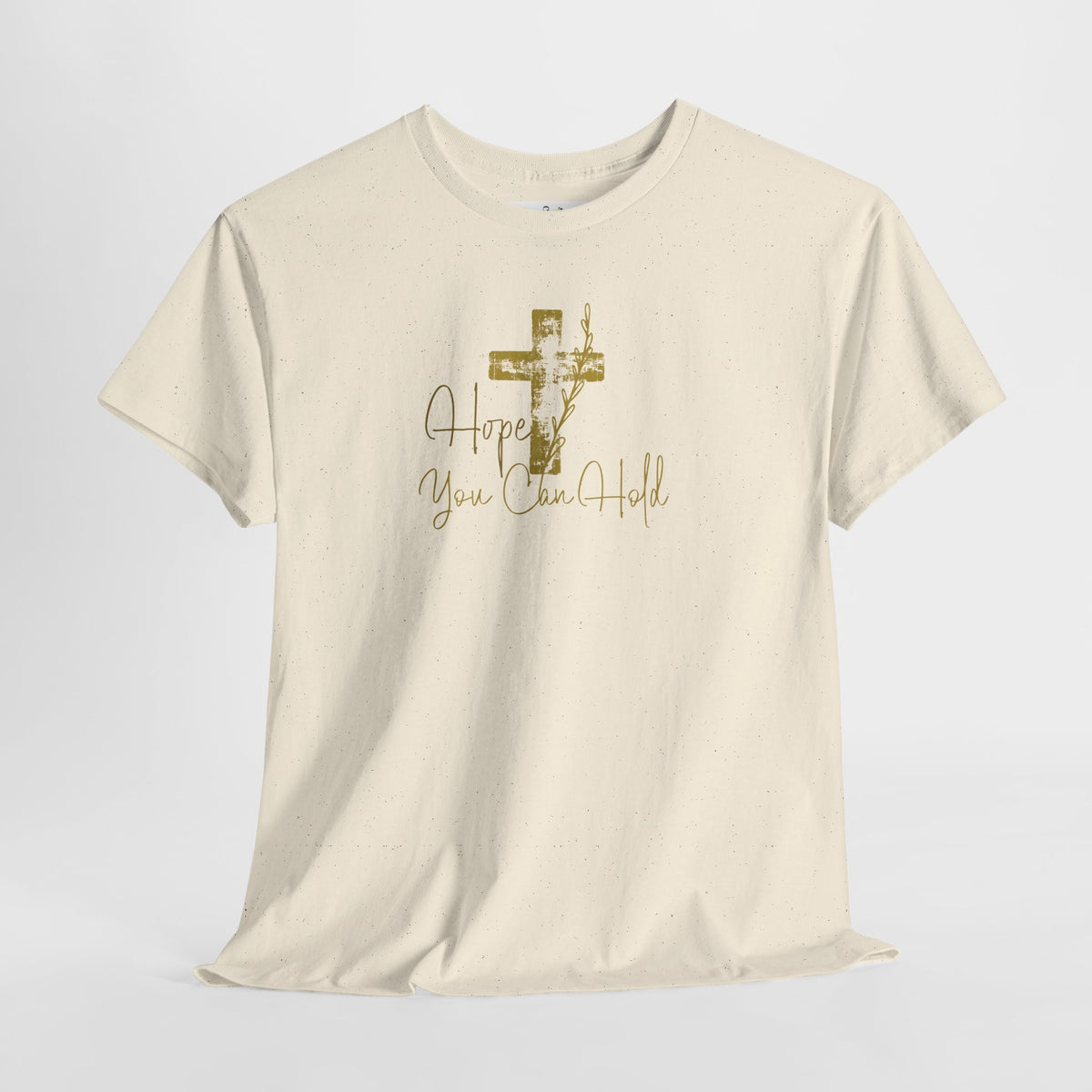 Christian T-Shirt - 'Hope You Can Hold' Gold Cross Tee