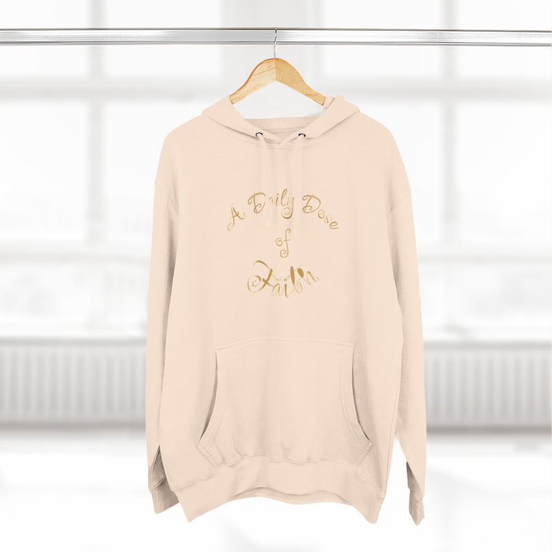 Faith Script Hoodie — "A Daily Dose of Faith" Gold Script Fleece Hoodie