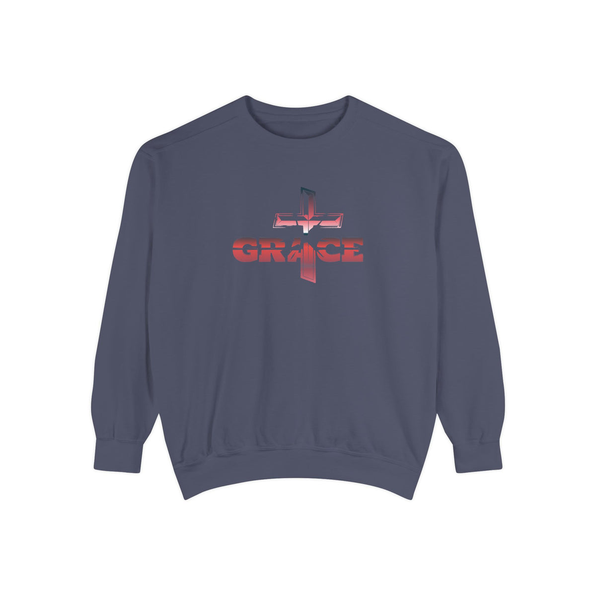 Grace Cross Sweatshirt — Christian Faith Graphic Crewneck