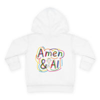 Toddler Hoodie - "Jesus Is My Source Code" Colorful Christian Pullover