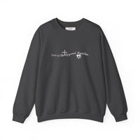 AI Love Crewneck Sweatshirt – "Love is the Original Algorithm" Inspirational Tech Quote