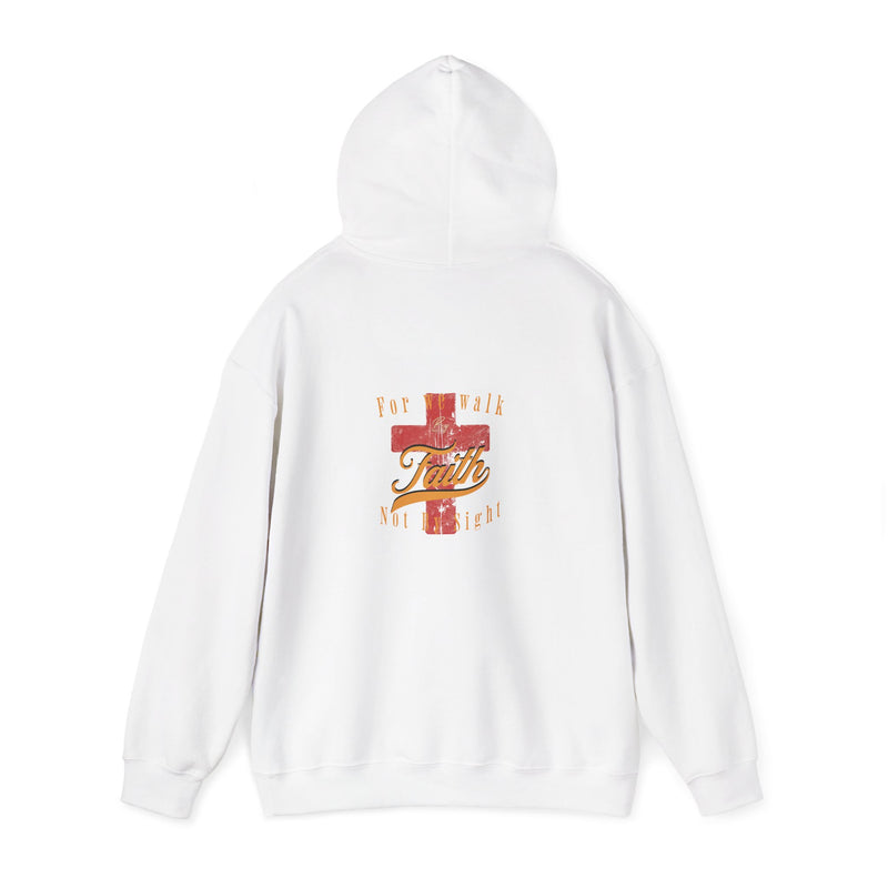 Unisex Blessed Faith Hoodie - 'Walk by Faith' Christian Pullover