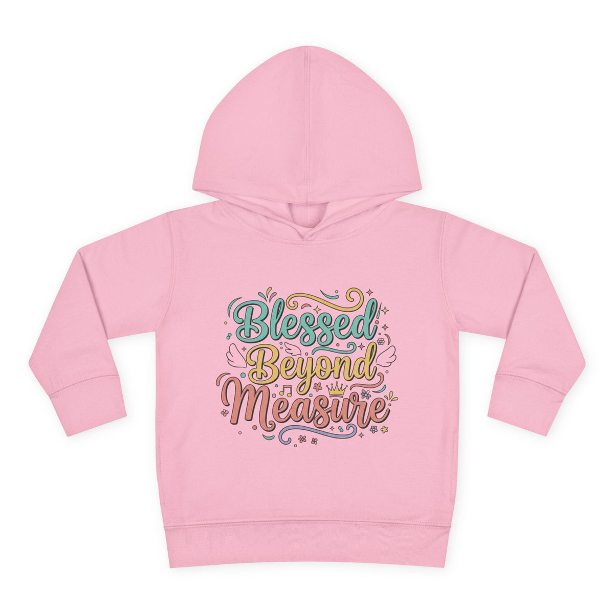 Blessed Beyond Measure Toddler Hoodie – Cute Pastel Faith Pullover for Kids