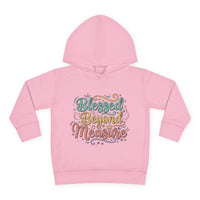 Blessed Beyond Measure Toddler Hoodie – Cute Pastel Faith Pullover for Kids