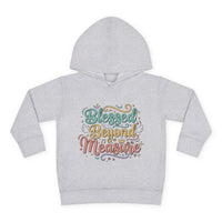 Blessed Beyond Measure Toddler Hoodie – Cute Pastel Faith Pullover for Kids