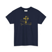 Christian T-Shirt - 'Hope You Can Hold' Gold Cross Tee