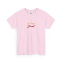 Unisex Blessed Faith T-Shirt — Christian Cross Religious Tee ("Blessed" design)