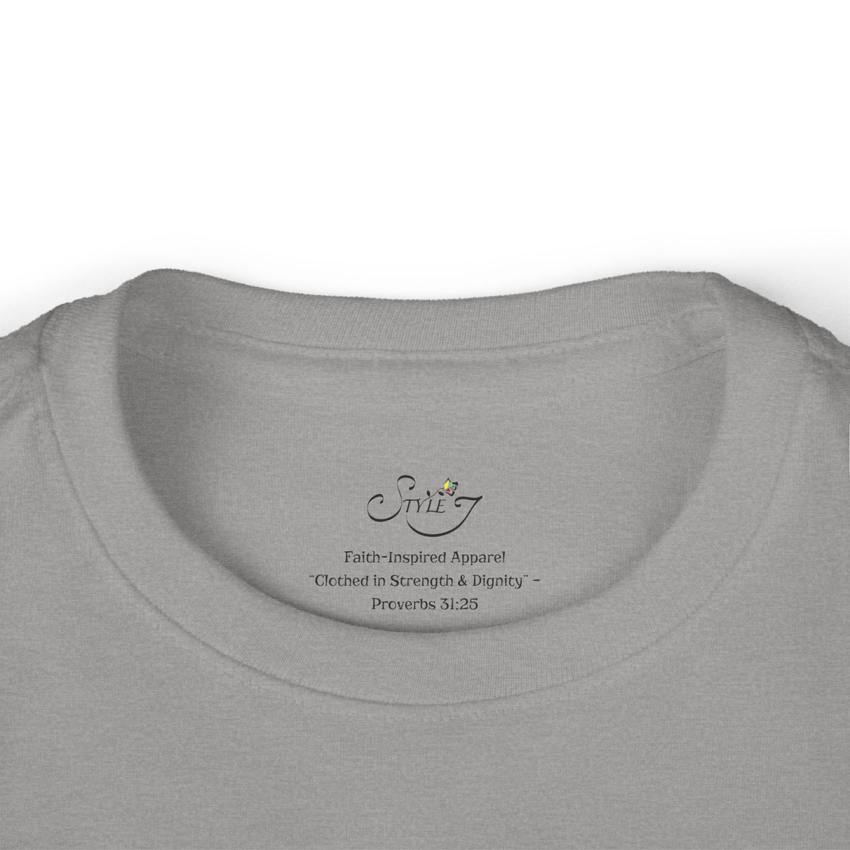 Toddler Tee — "Loved" Cute Teddy Bear Cross Design Long Sleeve