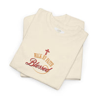 Unisex Blessed Faith T-Shirt — Christian Cross Religious Tee ("Blessed" design)