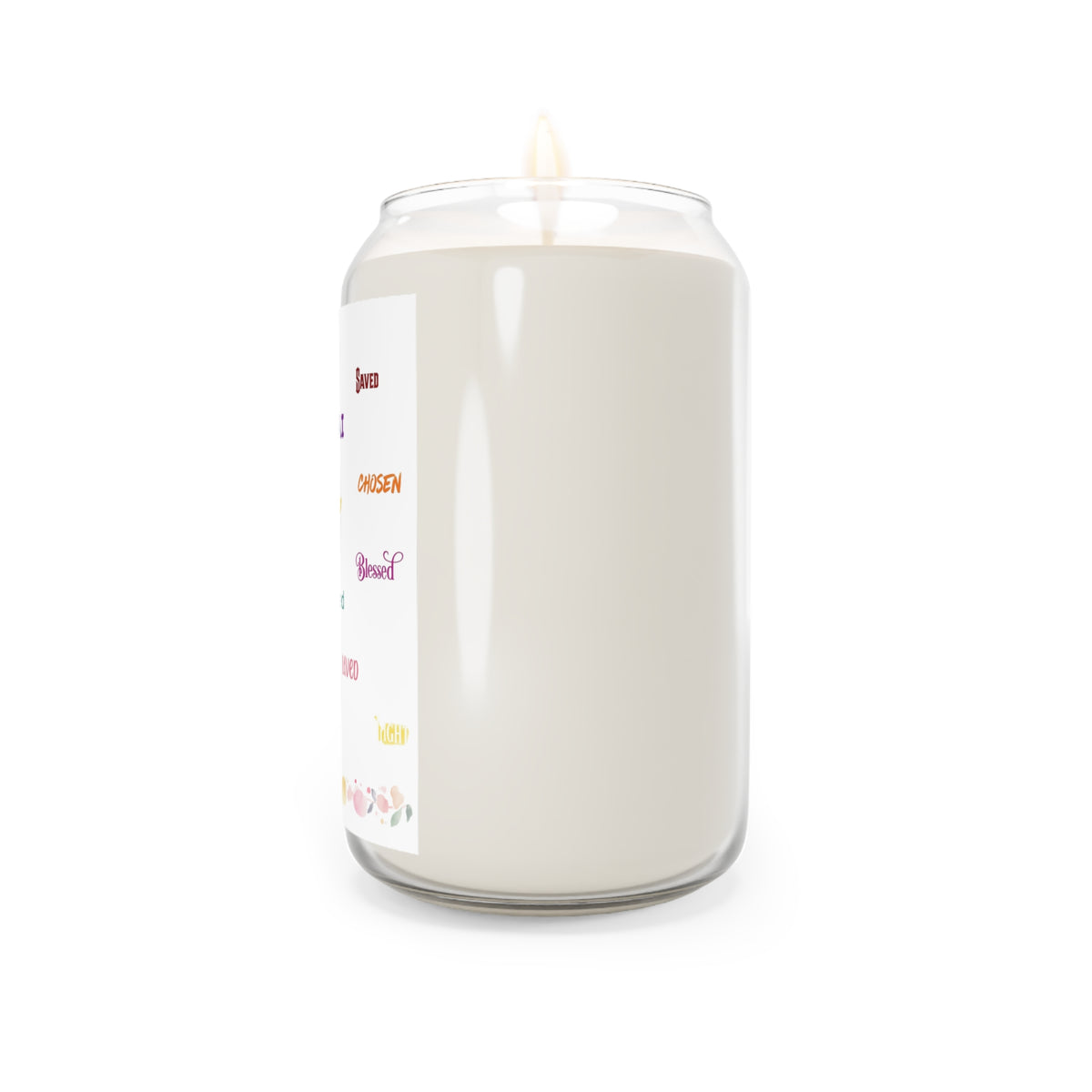 Affirmation Soy Candle — 13.75oz "Amen & Al" Inspirational Words Jar