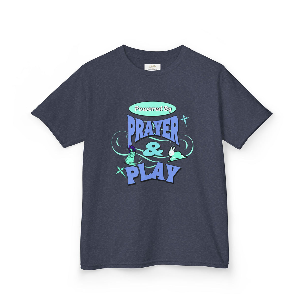 Kids Tee — "Prayer & Play" Cute Blessed Christian Youth T-Shirt