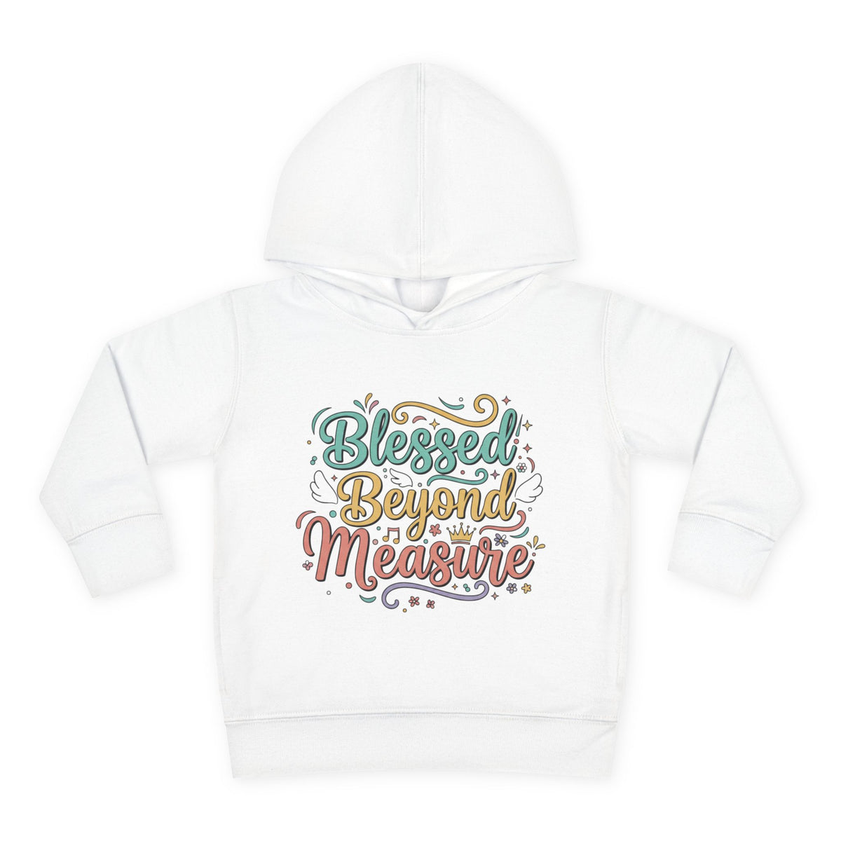 Blessed Beyond Measure Toddler Hoodie – Cute Pastel Faith Pullover for Kids