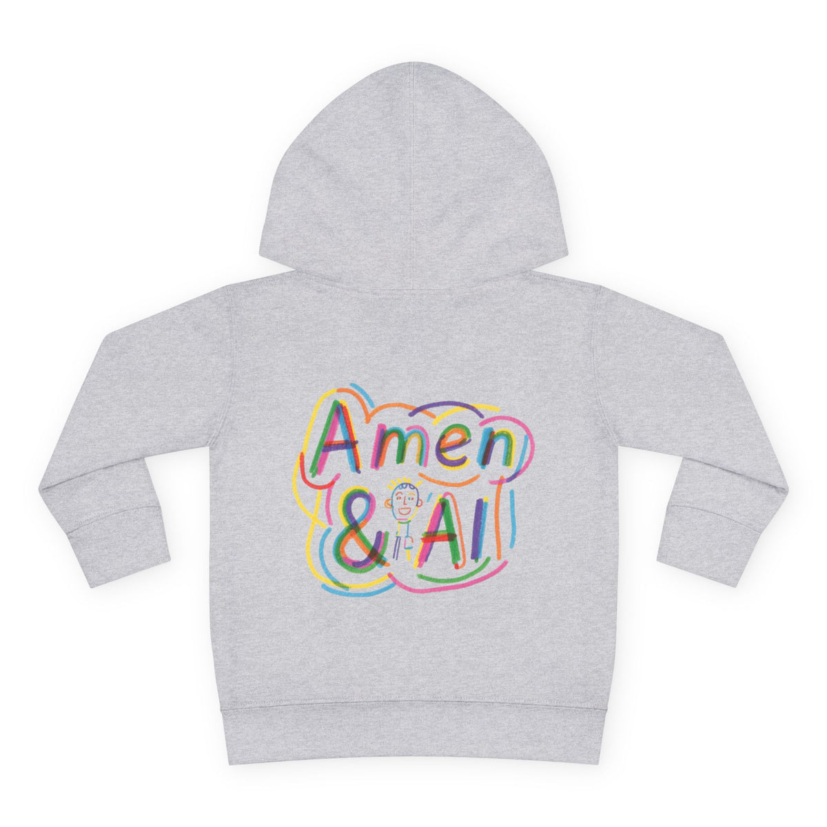 Toddler Hoodie - "Jesus Is My Source Code" Colorful Christian Pullover