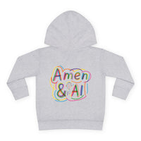 Toddler Hoodie - "Jesus Is My Source Code" Colorful Christian Pullover