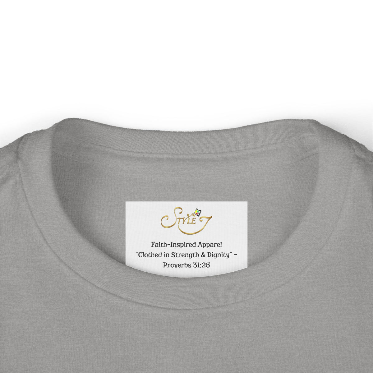 Toddler Tee — "Loved" Cute Teddy Bear Cross Design Long Sleeve