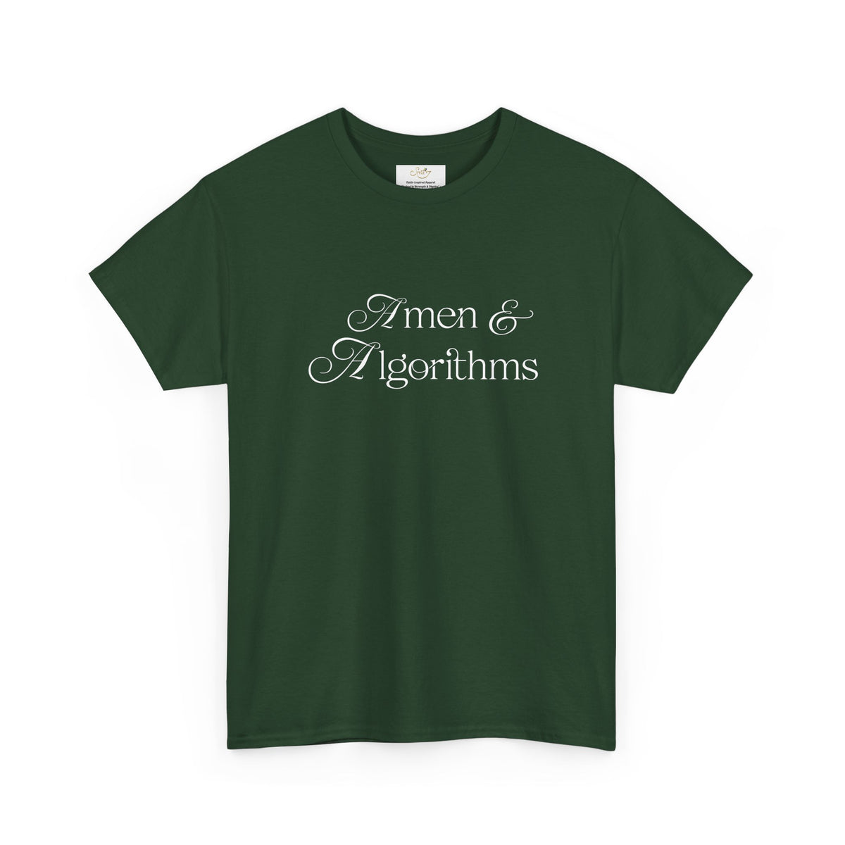 Amen & Algorithms T‑Shirt — “Blessed with Intelligence” Graphic Tee