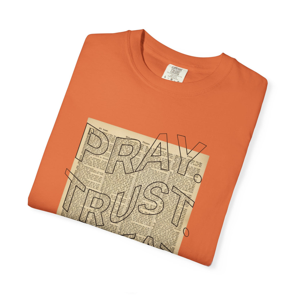 Pray Trust Repeat T-Shirt — Faith-Inspired Graphic Tee