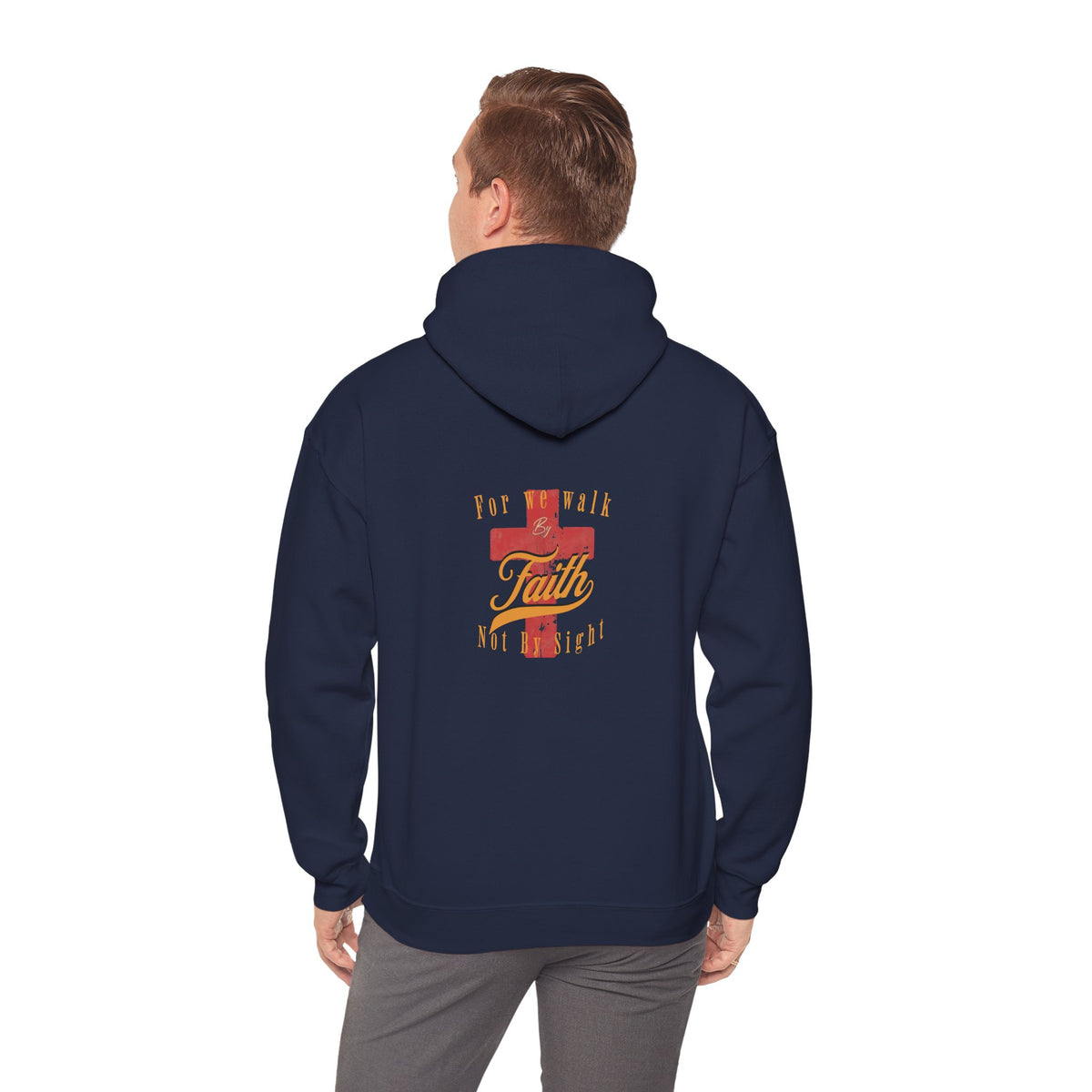 Unisex Blessed Faith Hoodie - 'Walk by Faith' Christian Pullover