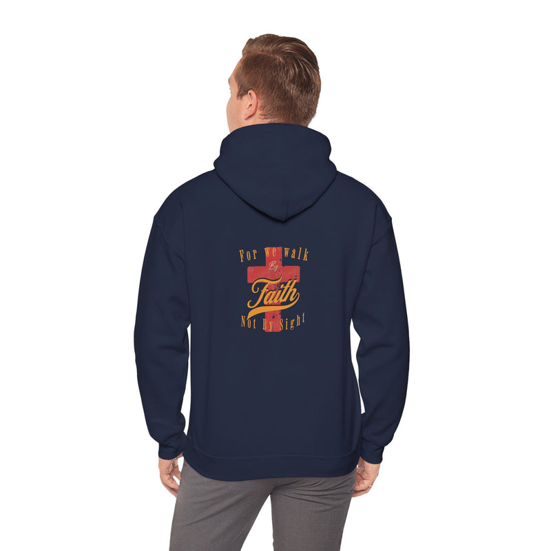 Unisex Blessed Faith Hoodie - 'Walk by Faith' Christian Pullover