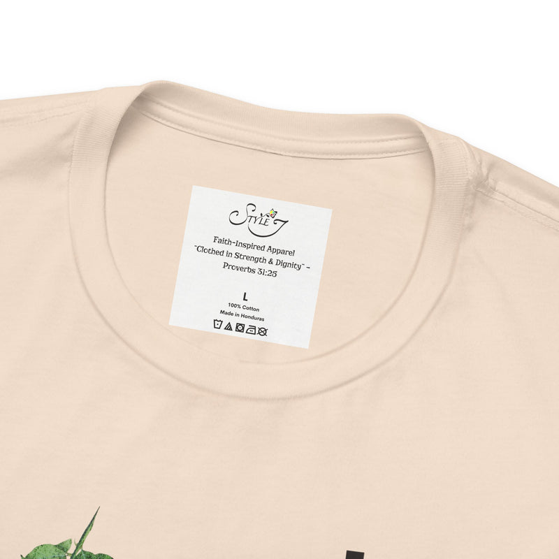 Faith T-Shirt — "God's Promises Never Fail" Christian Tee with Cross & Olive Branch Design