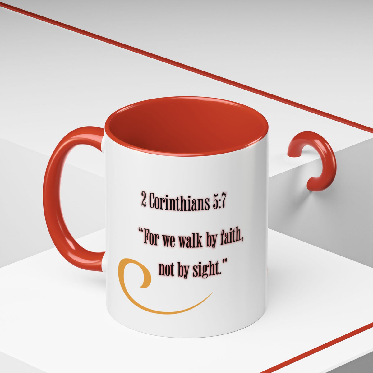 Blessed Coffee Mug — "Walk by Faith" Inspirational Christian Mug