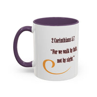 Blessed Coffee Mug — "Walk by Faith" Inspirational Christian Mug