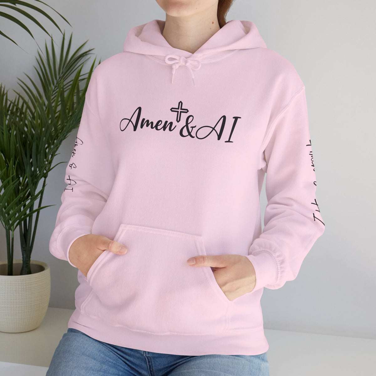 Amen & AI Unisex Heavy Blend™ Hooded Sweatshirt