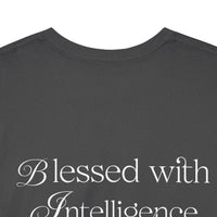 Amen & Algorithms T‑Shirt — “Blessed with Intelligence” Graphic Tee