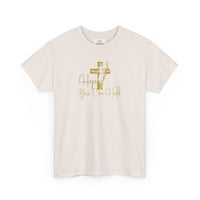 Christian T-Shirt - 'Hope You Can Hold' Gold Cross Tee