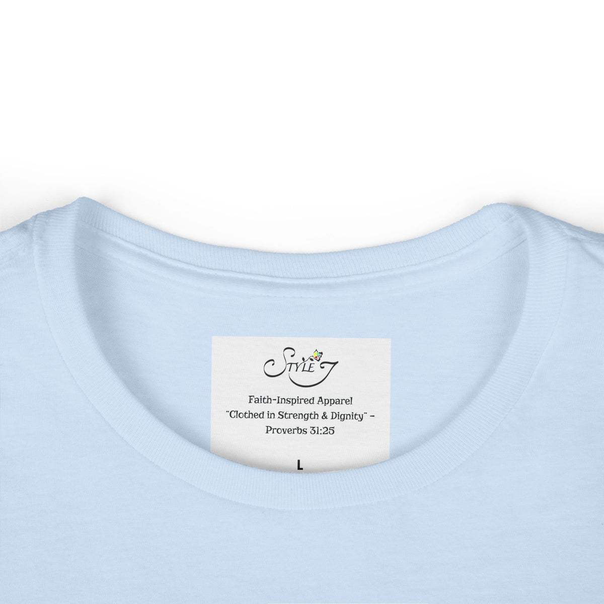 Coded By Christ Women’s Tee — Pastel Script Faith T‑Shirt
