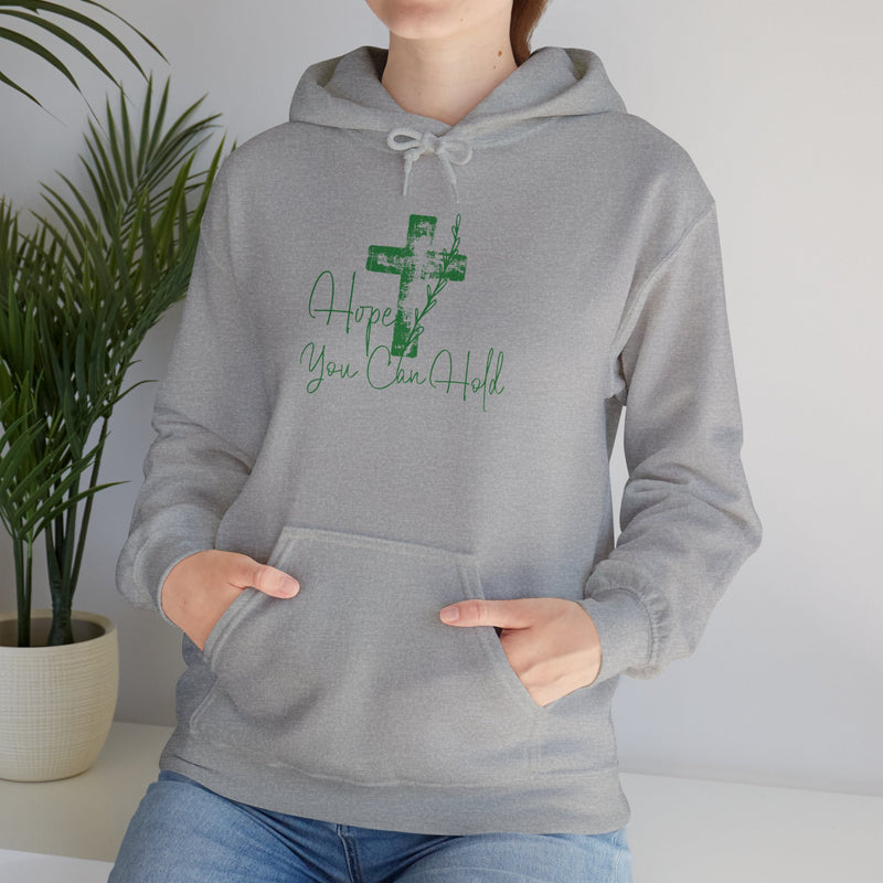 Faith Cross Hoodie — "Hope You Can Hold" Christian Pullover