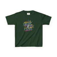 Kids 'Child of Light' Graphic Tee — Colorful Hand-Lettered 'Cherished' Back Design