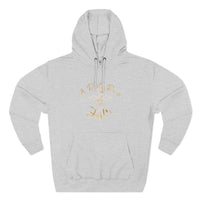 Faith Script Hoodie — "A Daily Dose of Faith" Gold Script Fleece Hoodie