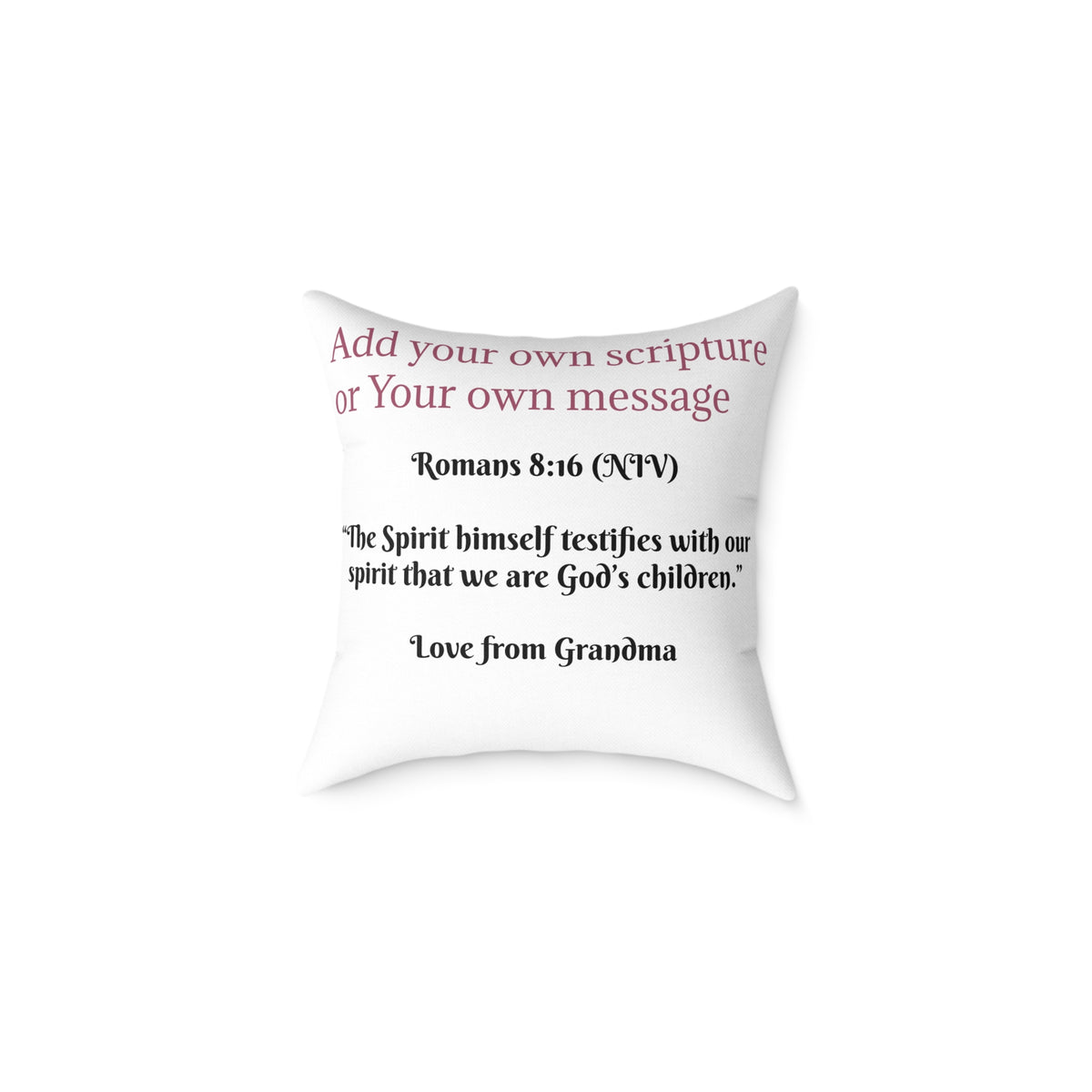 I Am a Child of God Pillow Light Color — Personalized Kids' Faith Decorative Throw Pillow