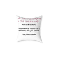 I Am a Child of God Pillow Light Color — Personalized Kids' Faith Decorative Throw Pillow