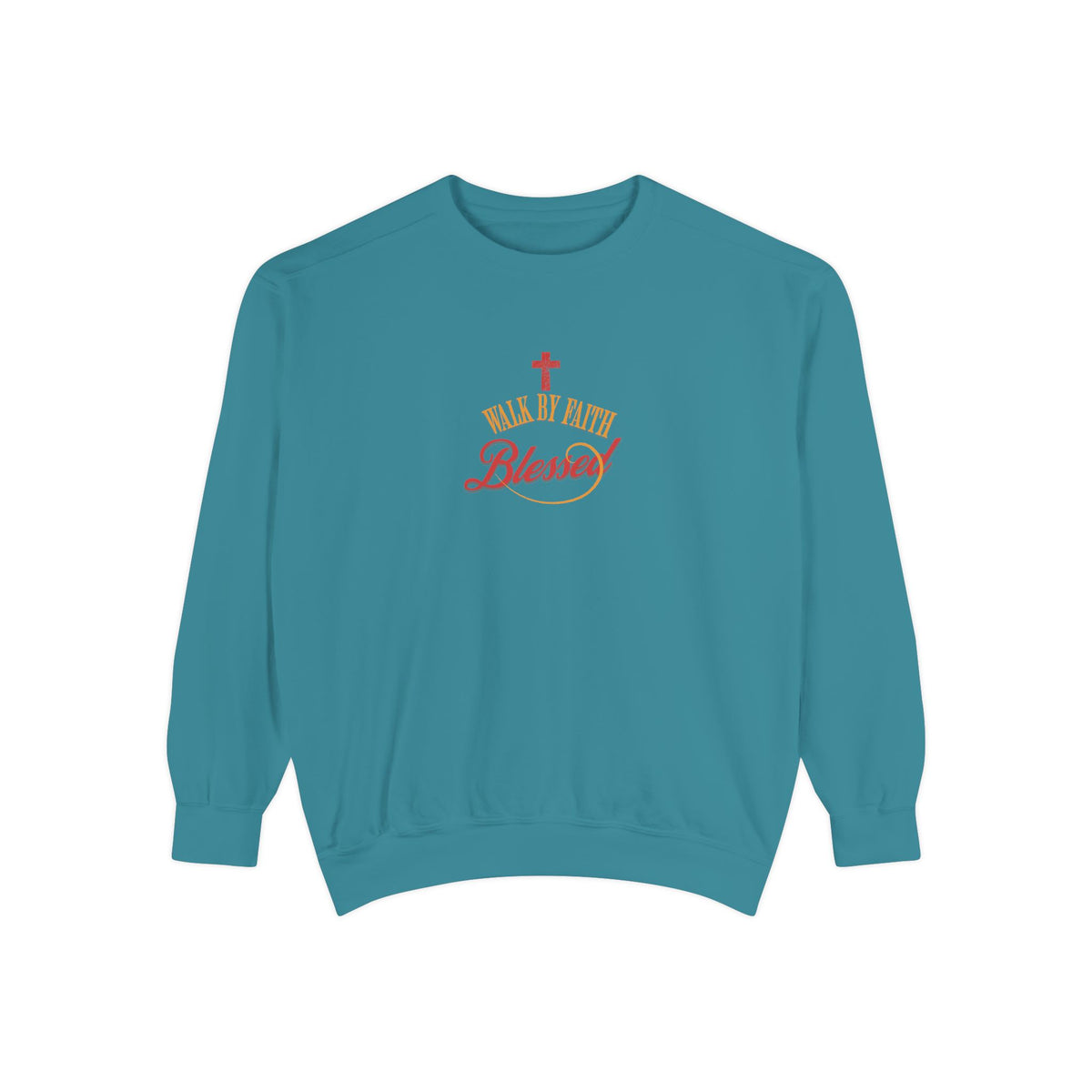 Unisex Blessed Faith Sweatshirt — Christian Cross Pullover