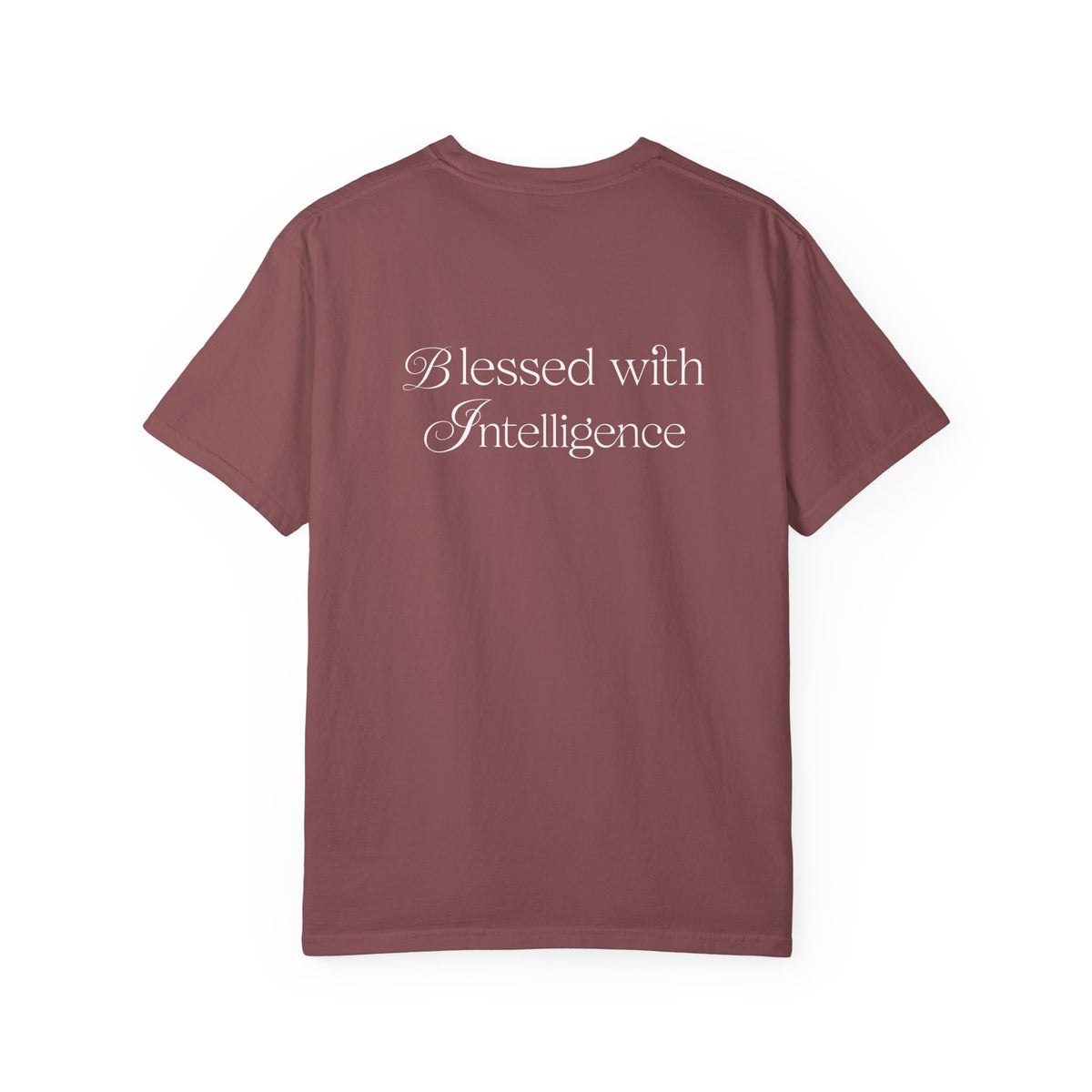 T-Shirt — 'Amen & Algorithms' / 'Blessed with Intelligence' Vintage Garment-Dyed Tee