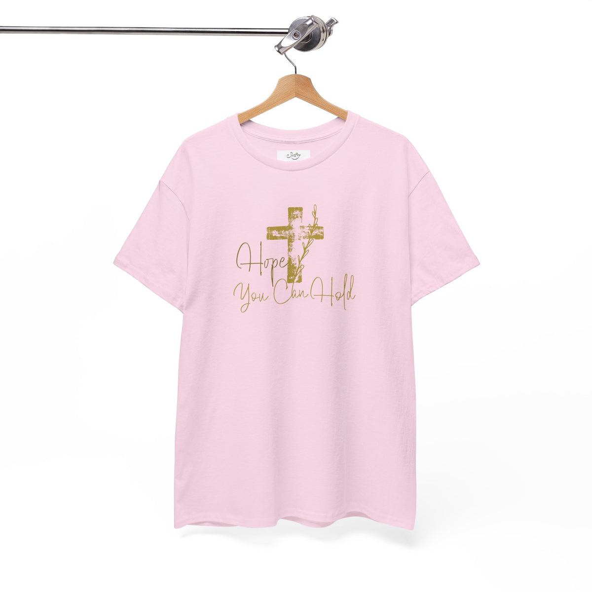 Christian T-Shirt - 'Hope You Can Hold' Gold Cross Tee