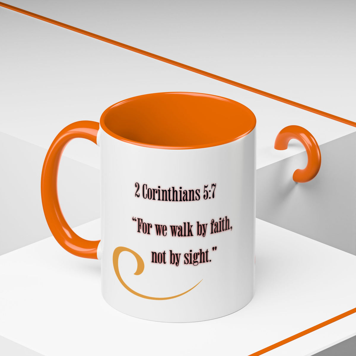 Blessed Coffee Mug — "Walk by Faith" Inspirational Christian Mug