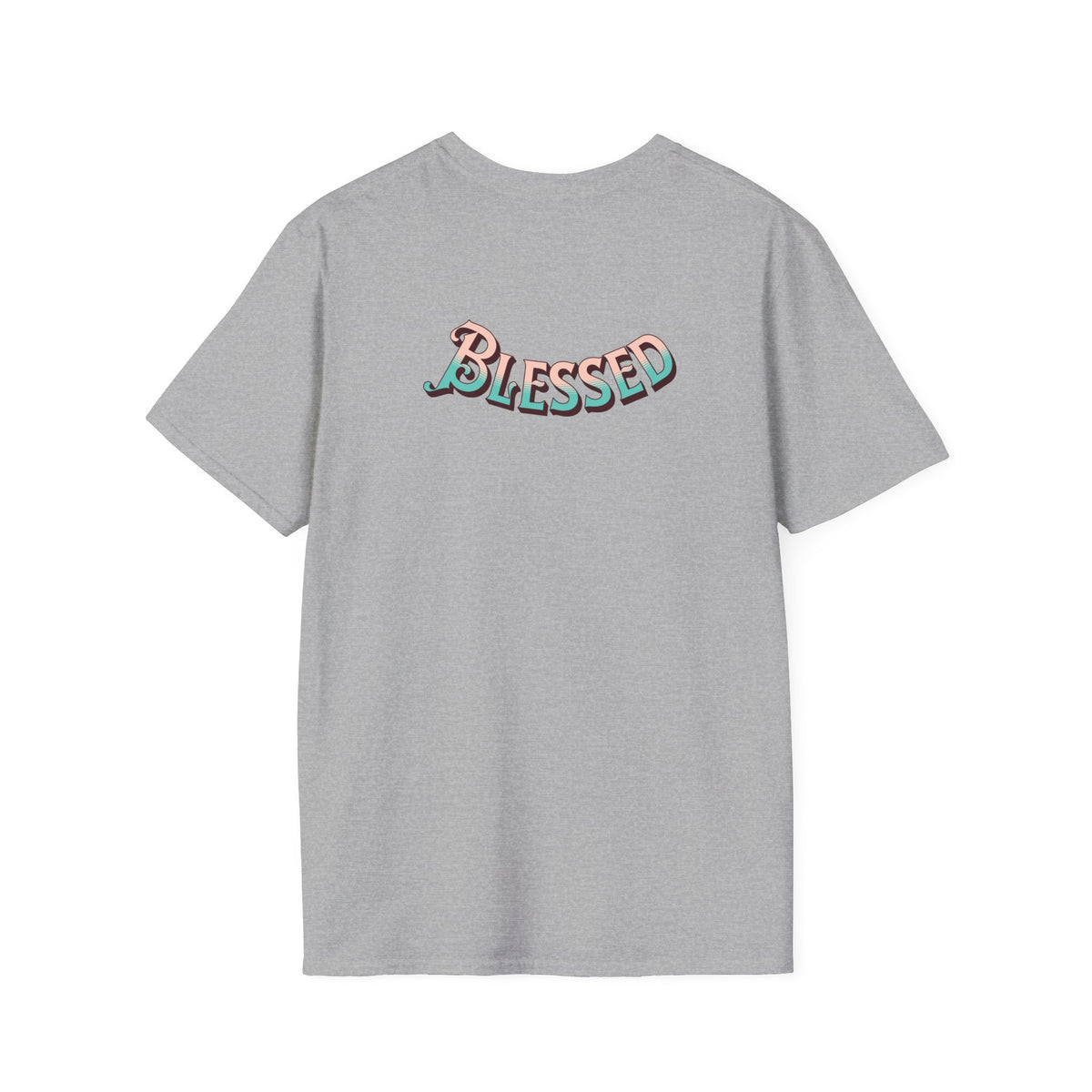 Christian Cross T‑Shirt — "Wear Truth Share Grace" Front & "Blessed" Back