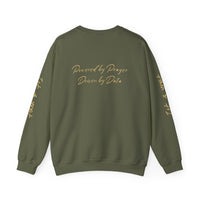 Christian AI Crewneck Sweatshirt - "Amen & AI" Gold Script, "Powered by Prayer, Driven by Data"