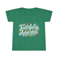 Faithfully Adorable Toddler T-Shirt — Cute Christian Kids Tee