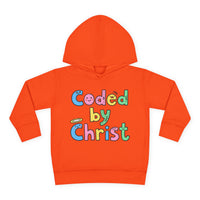 Toddler Hoodie — "Coded by Christ" Colorful Christian Kids Pullover